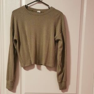 Wilfred Olive Ribbed Crew Neck Sweater